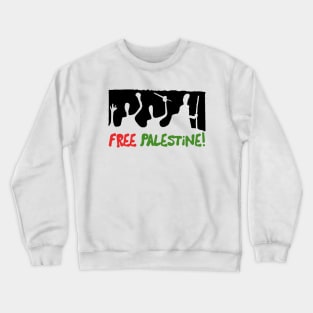 Free Palestine /// Retro Style Design Crewneck Sweatshirt